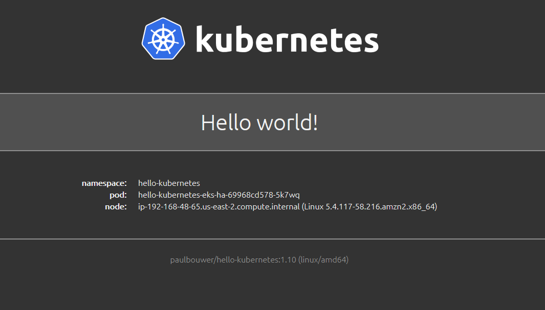 Hello Kubernetes
